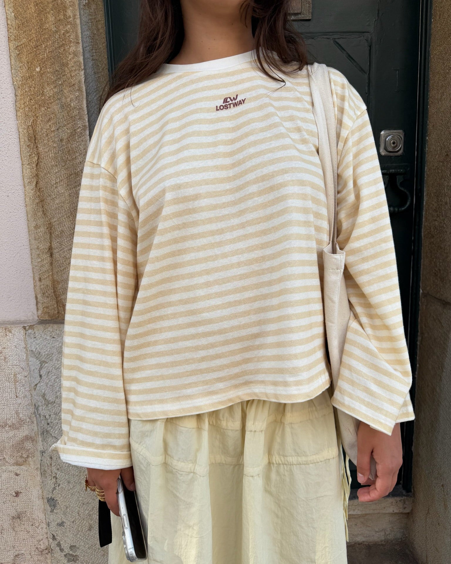 Riviera Longsleeve Yellow/Ecru