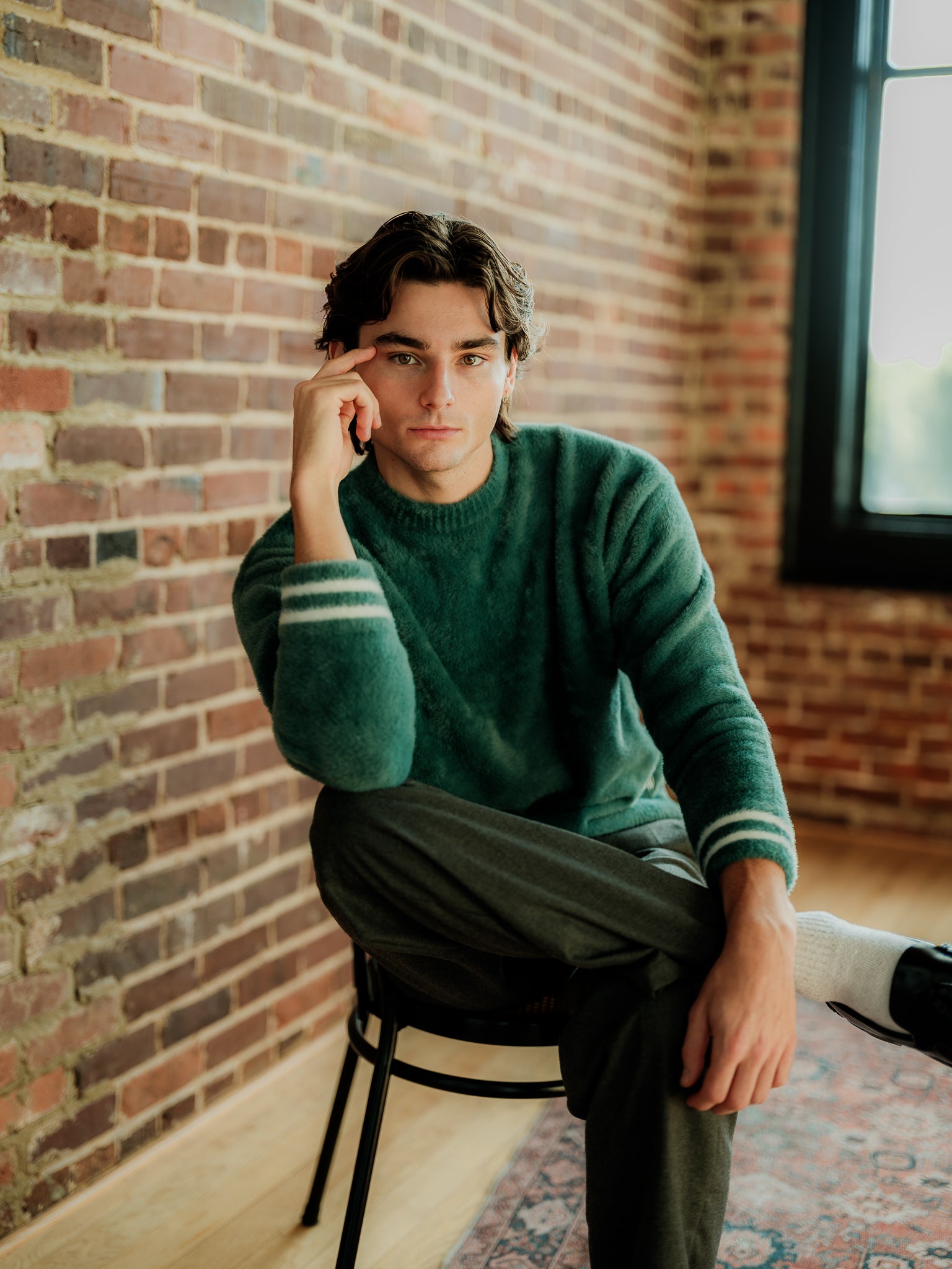 Studio Mohair Knit Pine