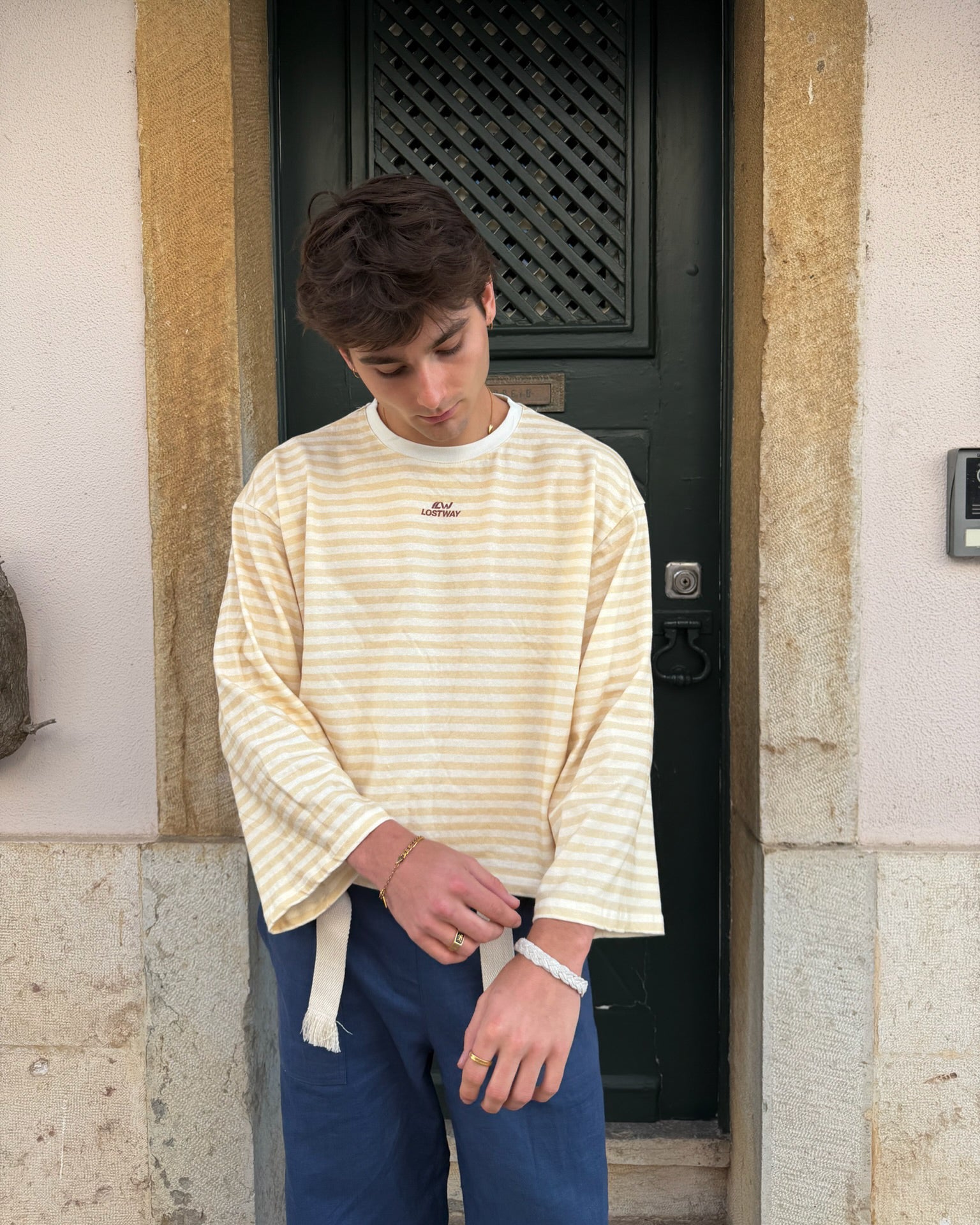 Riviera Longsleeve Yellow/Ecru