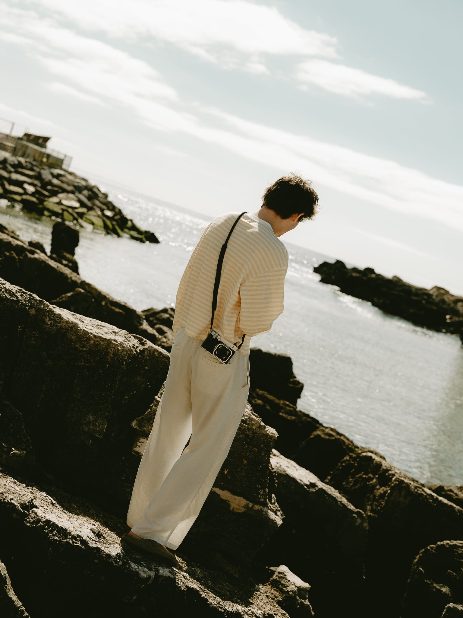 Riviera Longsleeve Yellow/Ecru