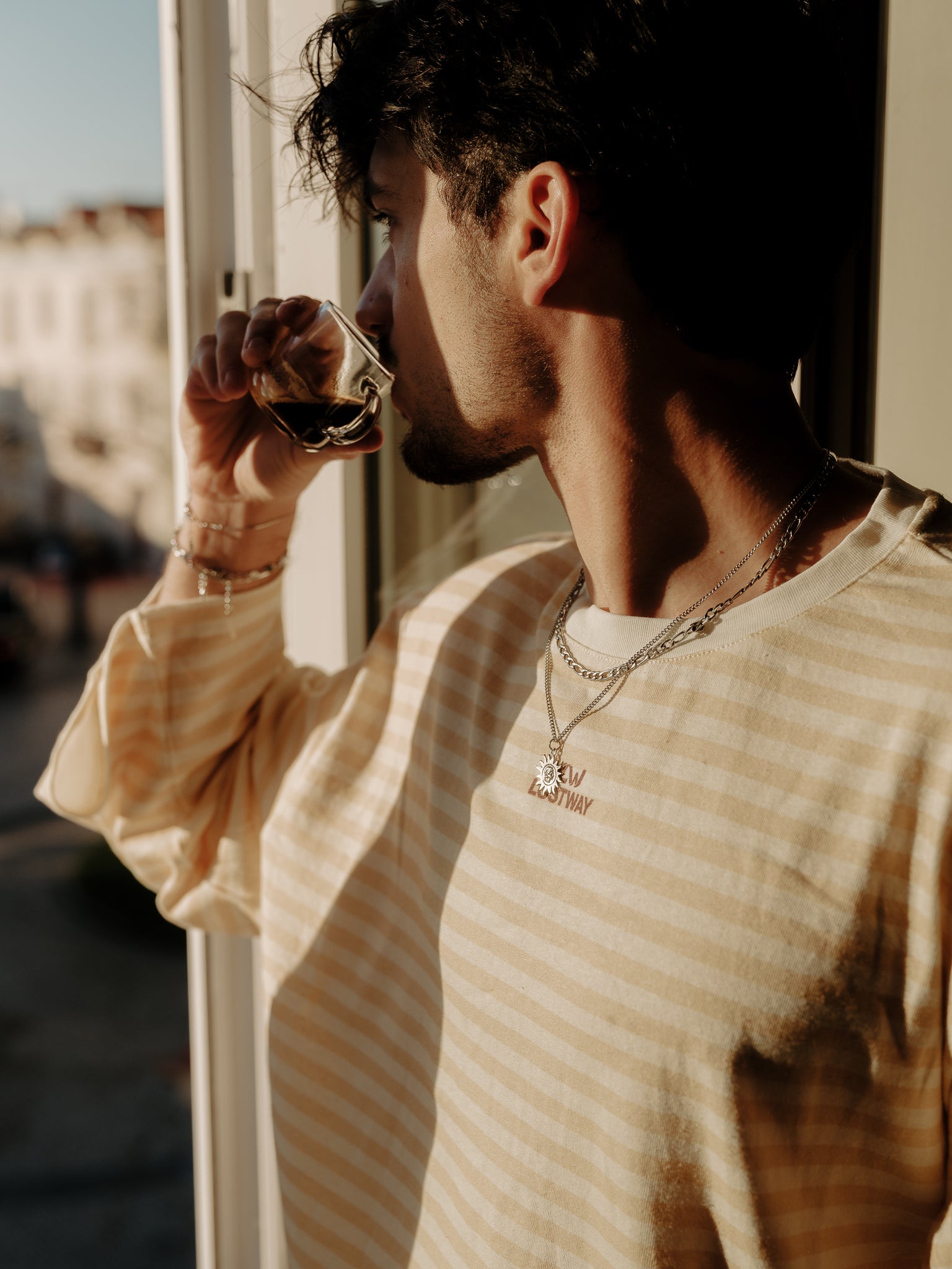 Riviera Longsleeve Yellow/Ecru