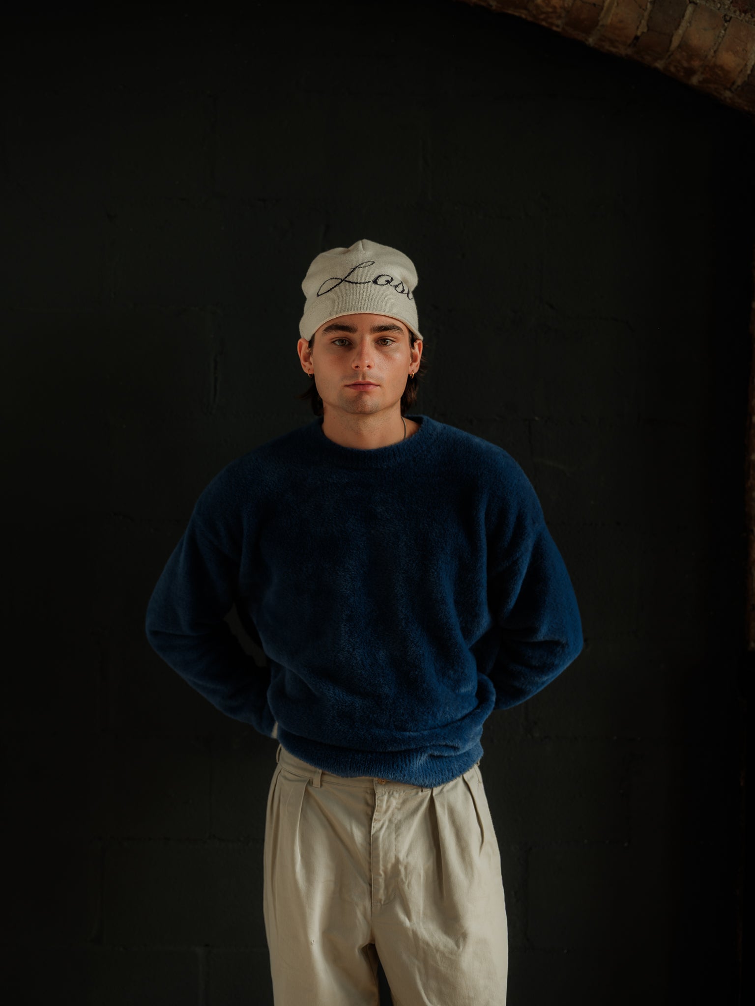 Studio Mohair Knit Navy