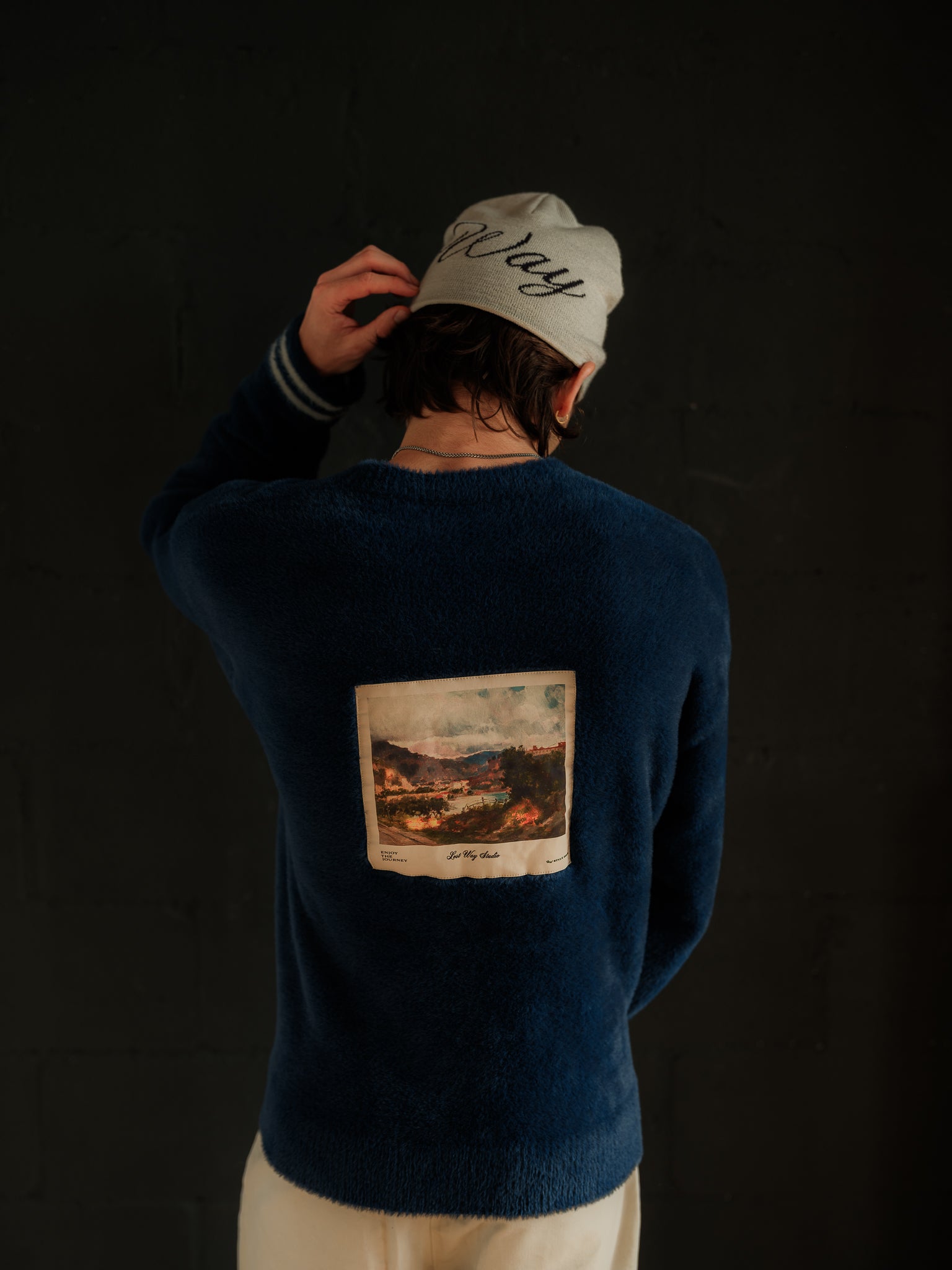 Studio Mohair Knit Navy