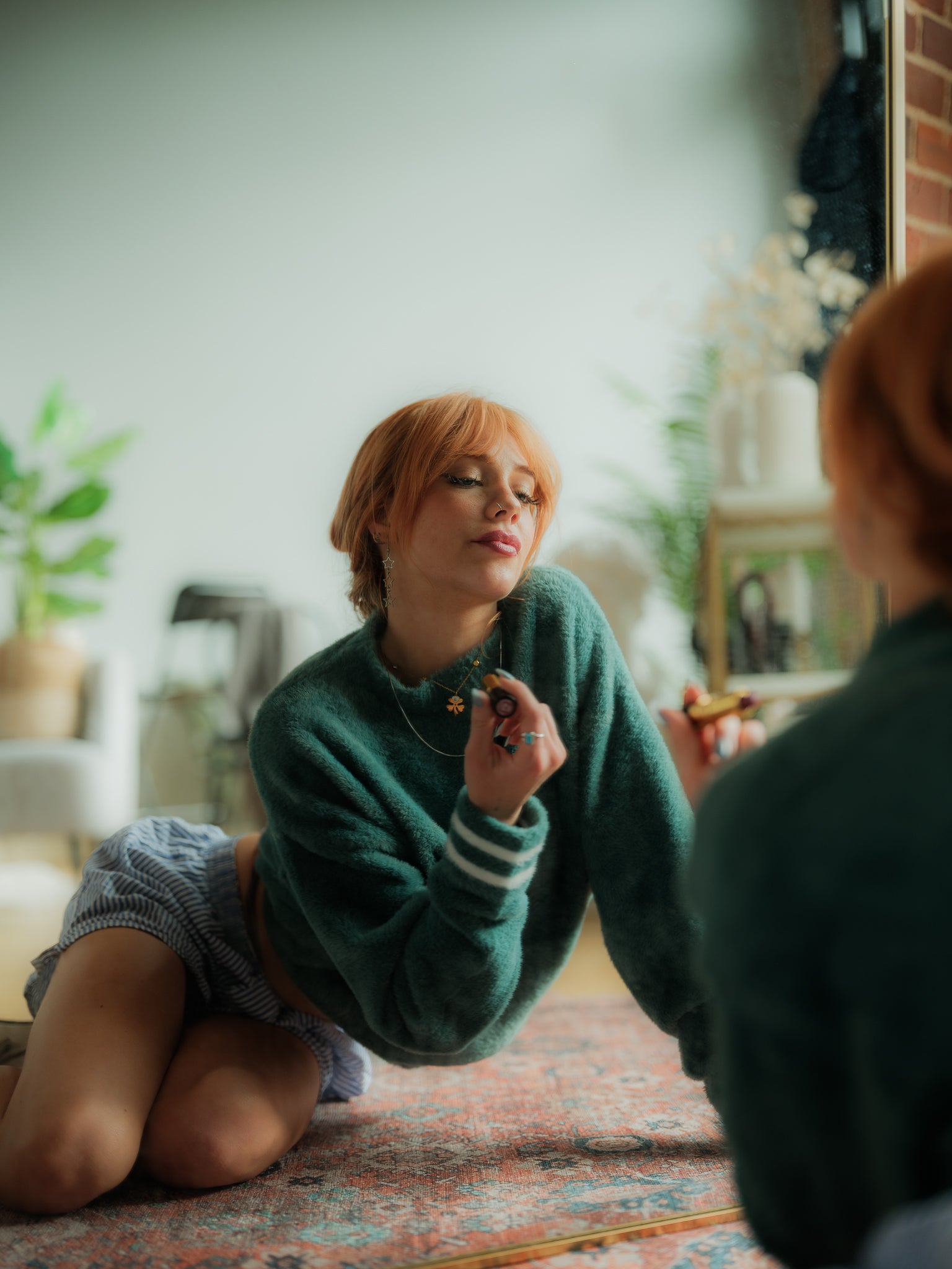 Studio Mohair Knit Pine